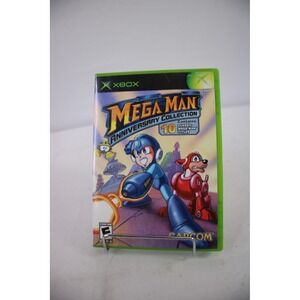 Xbox Mega Man Anniversary Collection Game Disc Manual Case